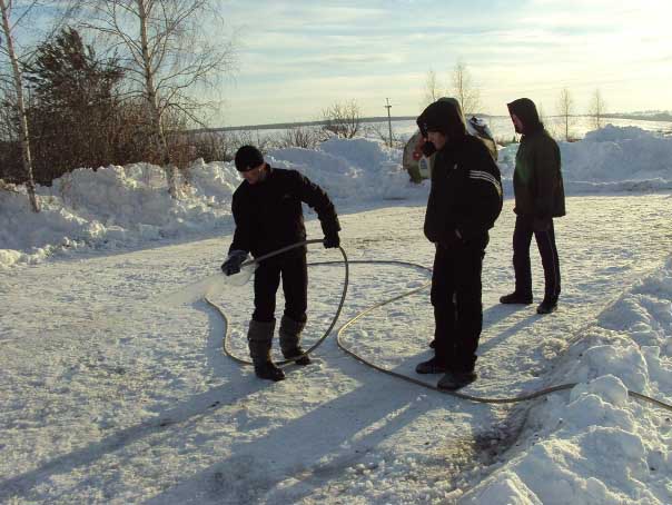 How to fill a skating rink in the country