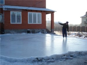 Skating rink in the country