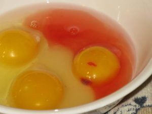 Крв у пилећем јајету