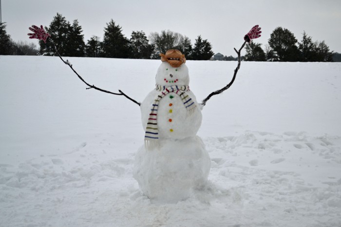 Μοντέλο χιονάνθρωπου DIY