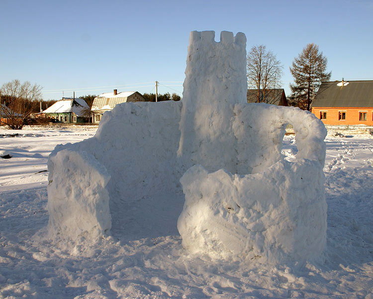 Направи си сам снежна крепост
