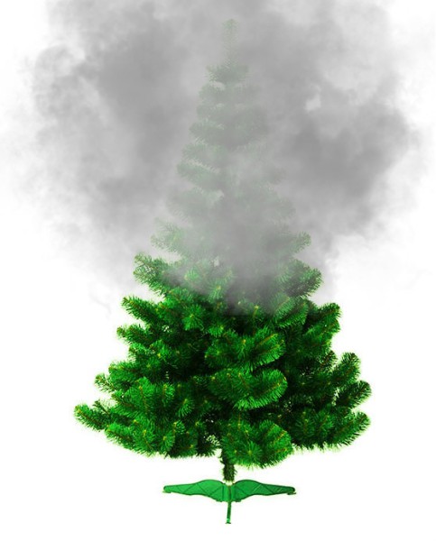 Sådan dampes et kunstigt juletræ
