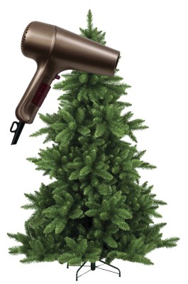 Sådan fnuges et kunstigt juletræ op