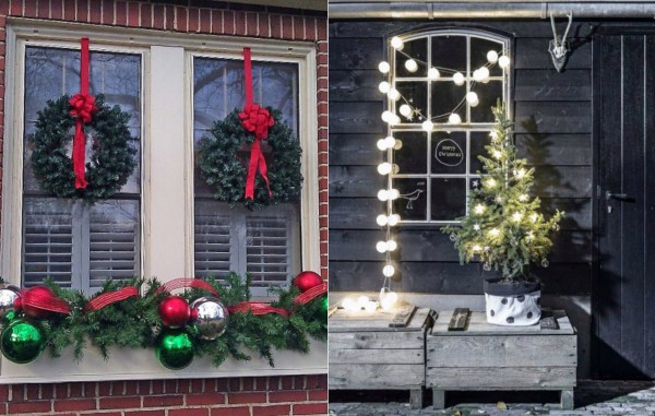 Come decorare le finestre all'esterno per Capodanno