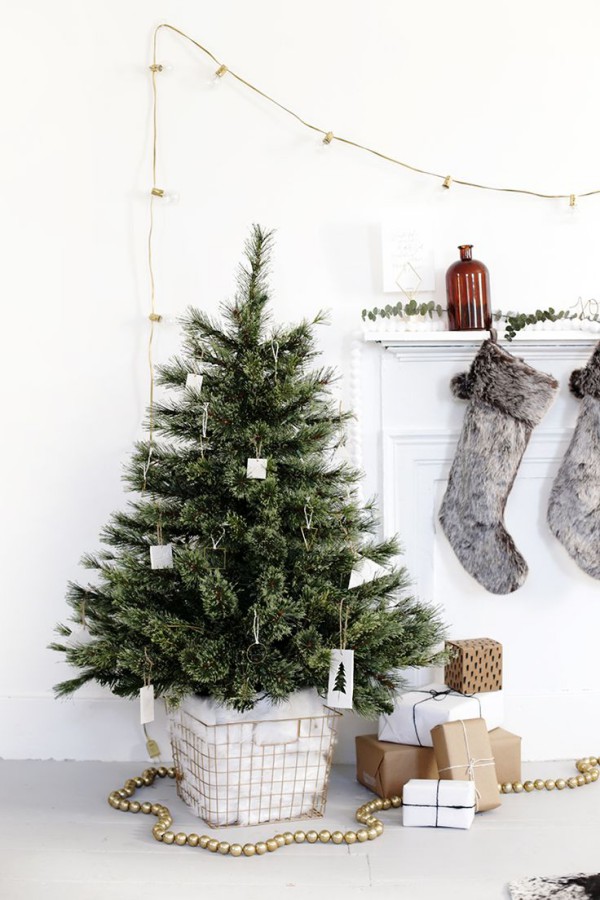 Vianočný stromček v štýle minimalizmu