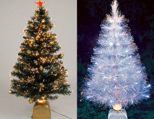 Árvore de Natal de fibra óptica artificial para o Ano Novo