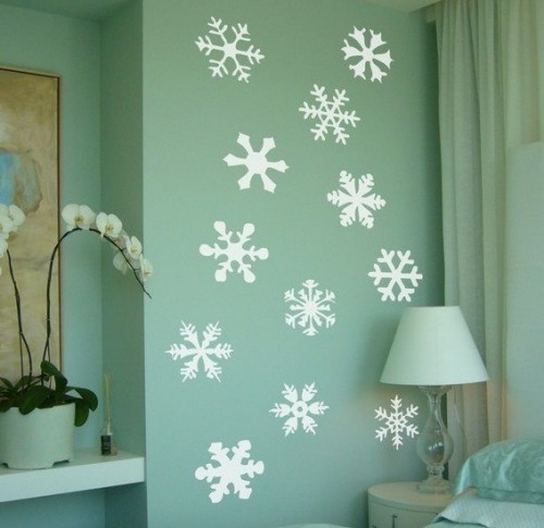 Wall decoration for New Year made of paper