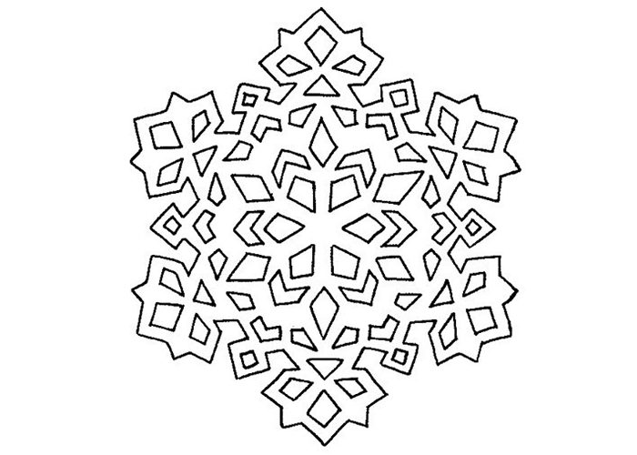 Vytynanka sneeuwvlok stencil