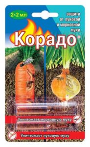 Producte químic del corado contra la mosca de la pastanaga